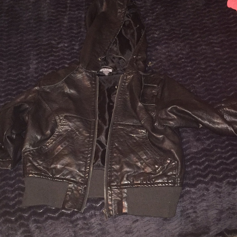 Rue 21 Black Leather Jacket